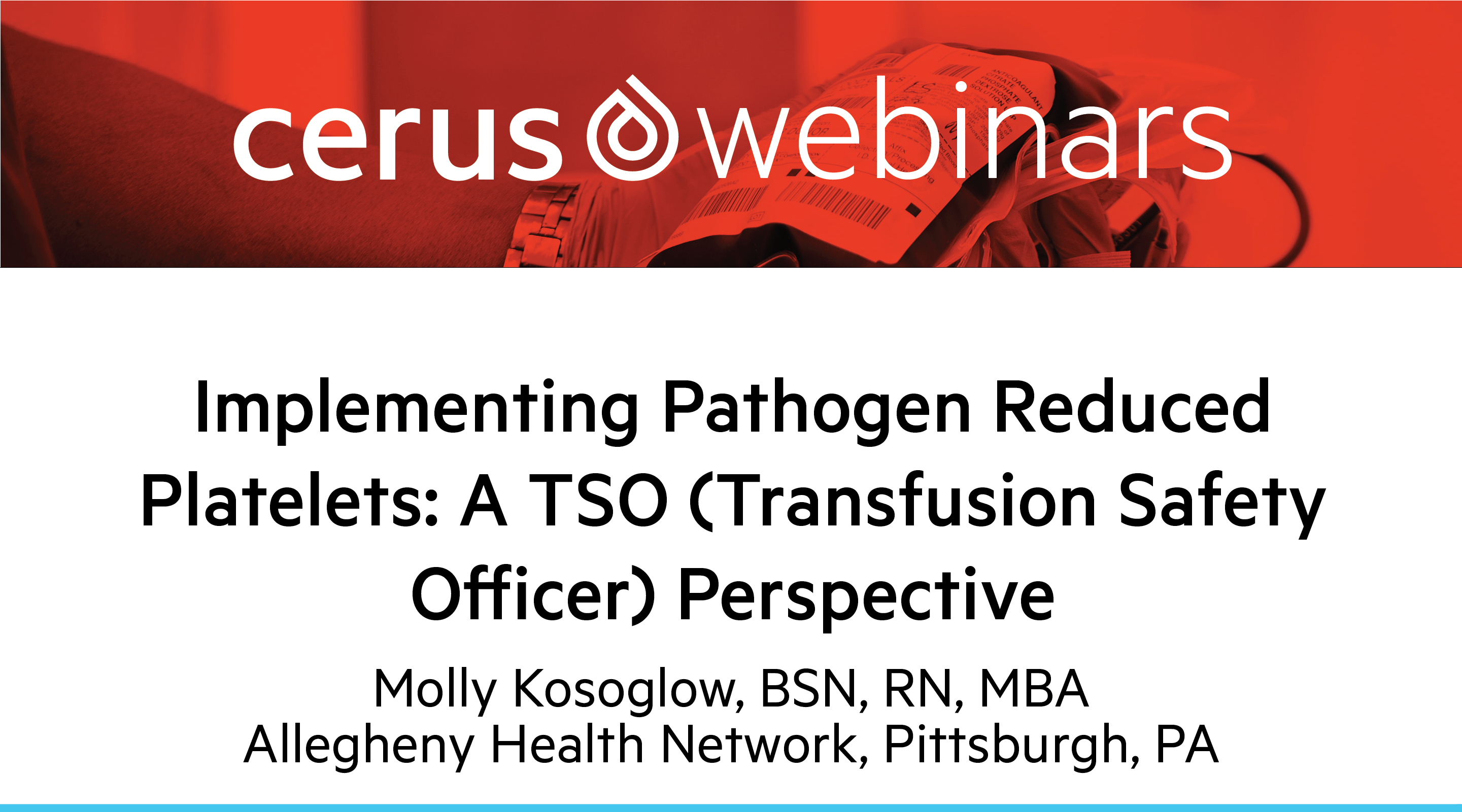 Implementing Pathogen Reduced Platelets: a Transfusion Safety Officer Perspective